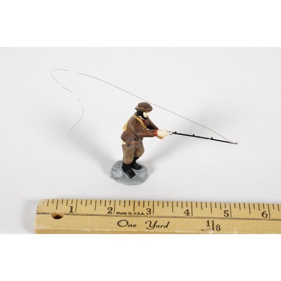 Department 56 New England Village Series Fly-casting in the Brook #56633 Org Box - Picture 2 of 7